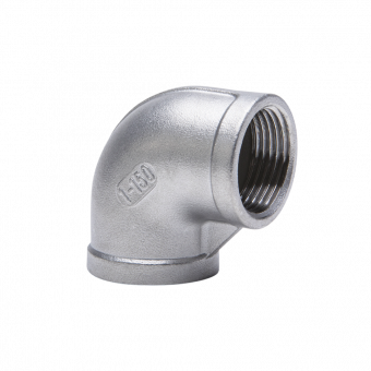 Alkūnė 90° nerūdijančio plieno vidus/vidus sriegiu 1 1/4'' 